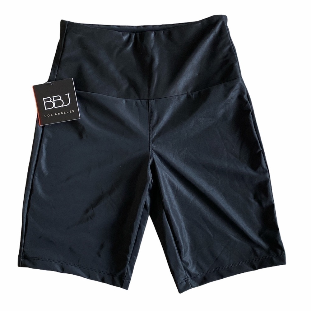 Boom Boom Jeans Vegan Leather High Rise Bike Short
